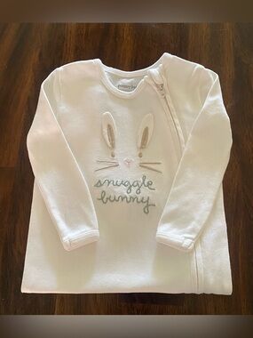 Pottery Barn Kids Organic Bunny' Footed One-Piece